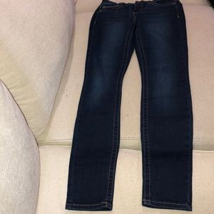 Dark wash skinny jeans